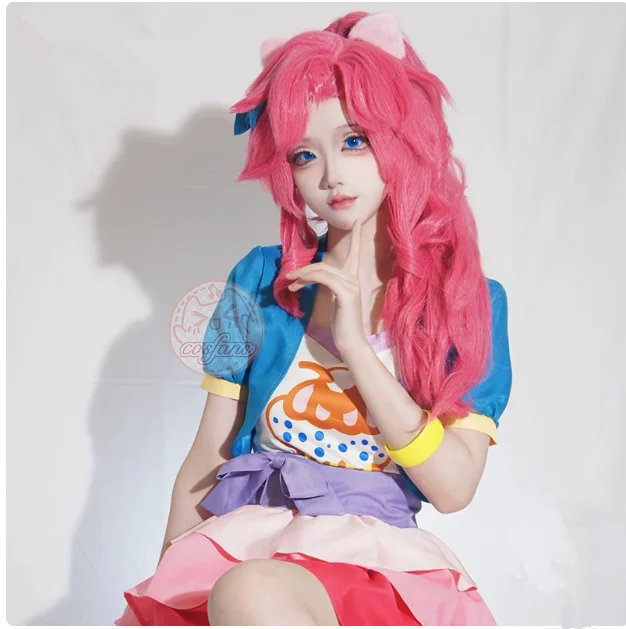 الخنصر فطيرة تأثيري حلي أزياء موحدة البدلة الزي أعلى السترات التنانير اكسسوارات الزي فستان حفلة الهالوين لفتاة