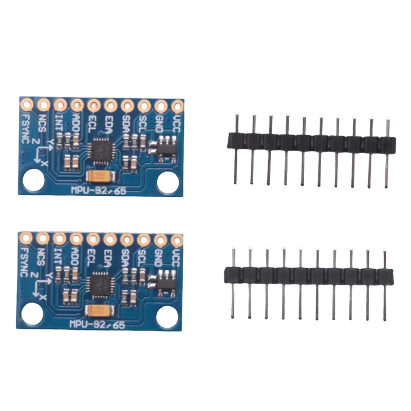 

MPU-925016 Bit Gyroscope Acceleration Magnetic Sensor I2C SPI 3-Axis Gyroscope Accelerometer Magnetometer Sensor Module