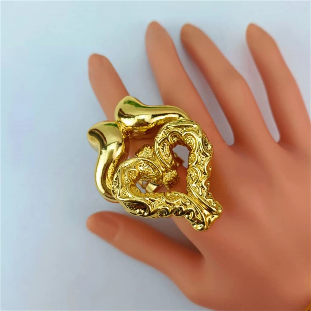 EMMA هدية عيد الأم قلادة نسائية طقم مجوهرات مطلية بالذهب الإيطالي حلق سوار فستان الزفاف إكسسوارات FHK17592