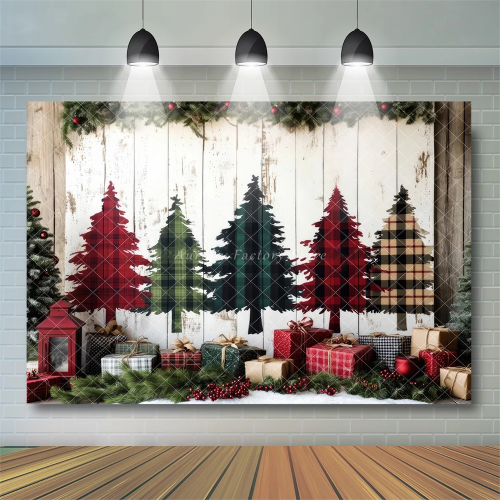 الكلاسيكية عيد الميلاد منقوشة أشجار الصنوبر خلفية الطفل الطفل صورة استوديو الدعائم عيد الميلاد الرجعية خلفية الأسرة صور راية #4