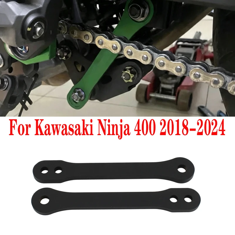 カワサキ-ニンジャ400-z400-2018-2024用-リアロワリング・ライジング-ドッグボーンリンクキット-20mm-ブラック