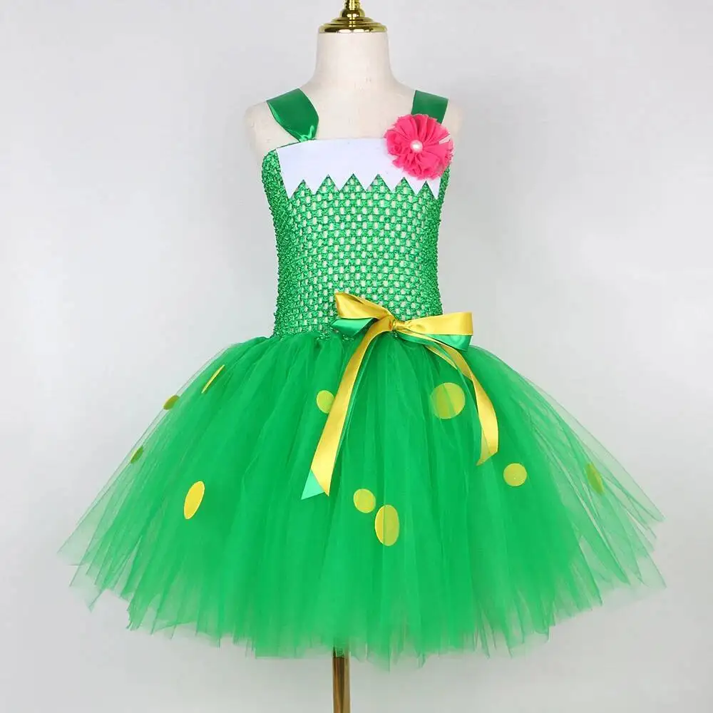 Grünes Dinosaurier-Tutu-Kleid für Mädchen, Drachen-Halloween-Kostüm, Kinder-Karnevalsparty-Tüll-Outfit mit Maske und Flügeln – Detail 12