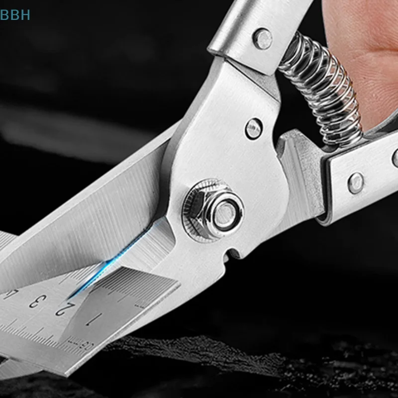 

1 шт. многофункциональный ручной инструмент для резки тонкой стальной пластины и проволоки, ножницы для электрика из нержавеющей стали ​