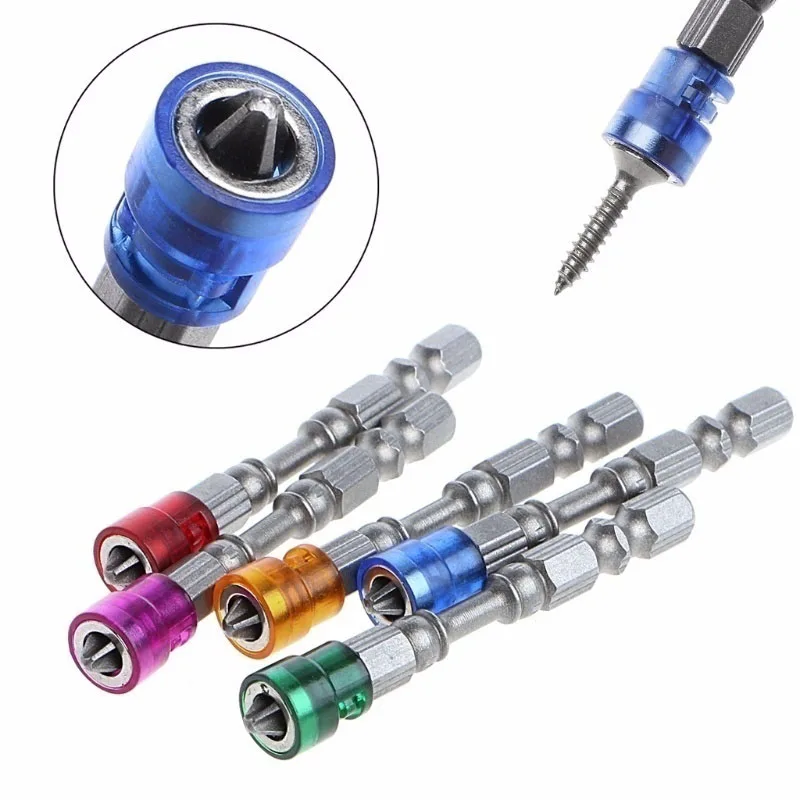 5pcs/Set Magnetic Screwdriver Bits PH2 Single Head Cross Screw Driver Bit 1/4