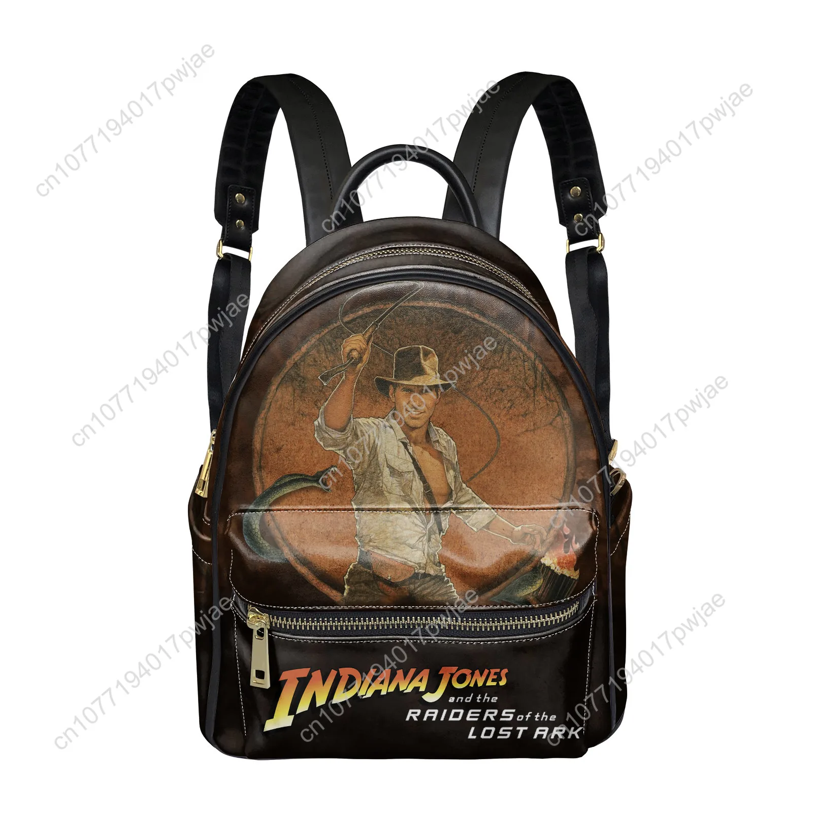 Indiana Jones Raiders of The Lost Ark Backpack Womens Men Double Shoulder Bag Business Travel Bookbag Rucksack Gift Daypack