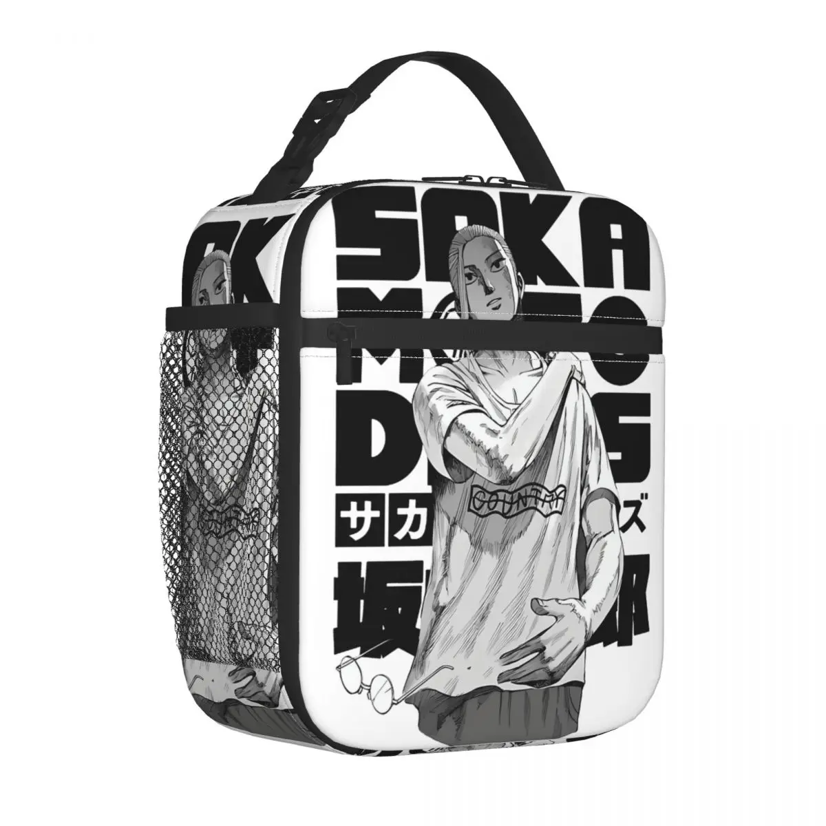 

Anime Sakamoto Days Insulated Lunch Bags Sakamoto's Store Food Bag Portable Thermal Cooler Bento Box For Picnic
