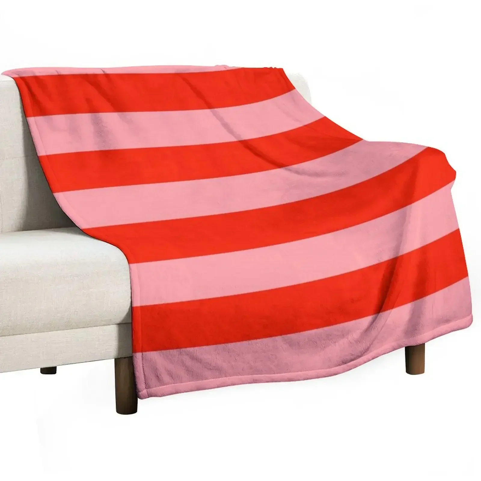 

Red and pink stripes. Striped Throw Blanket Luxury Designer Warm Blankets