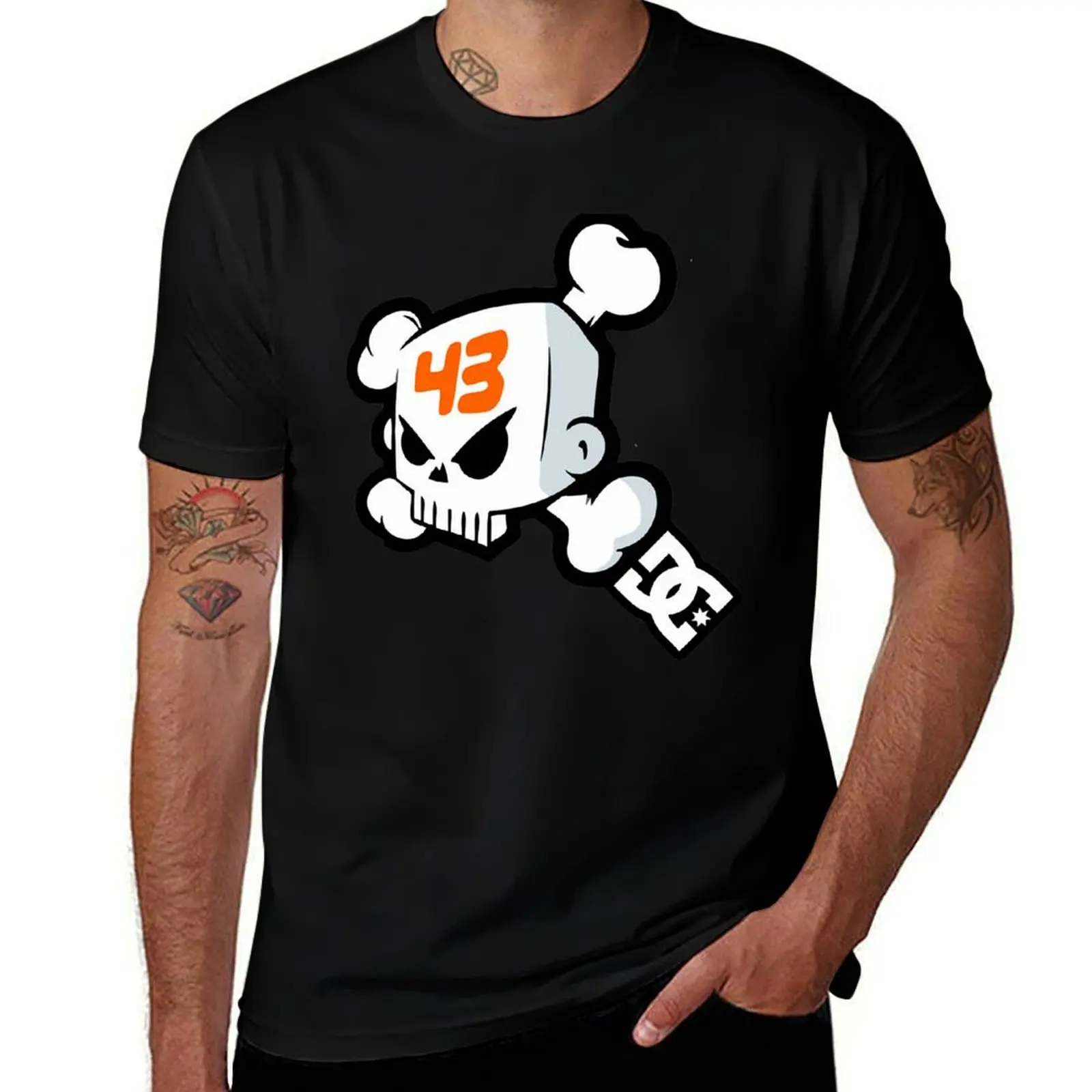 Rip Ken Block Drift Racing Skull Viny, 43 Block T-Shirt Fashion Casual Short Sleeve Top