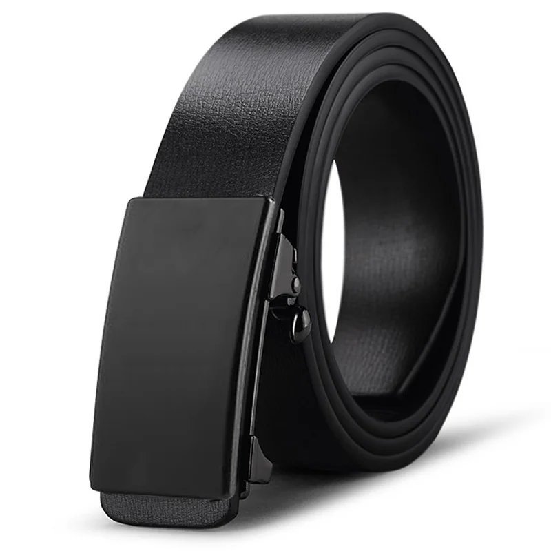 

Men's toothless automatic buckle leather belt for men's business casual versatile simple men's middle-aged and young trousers