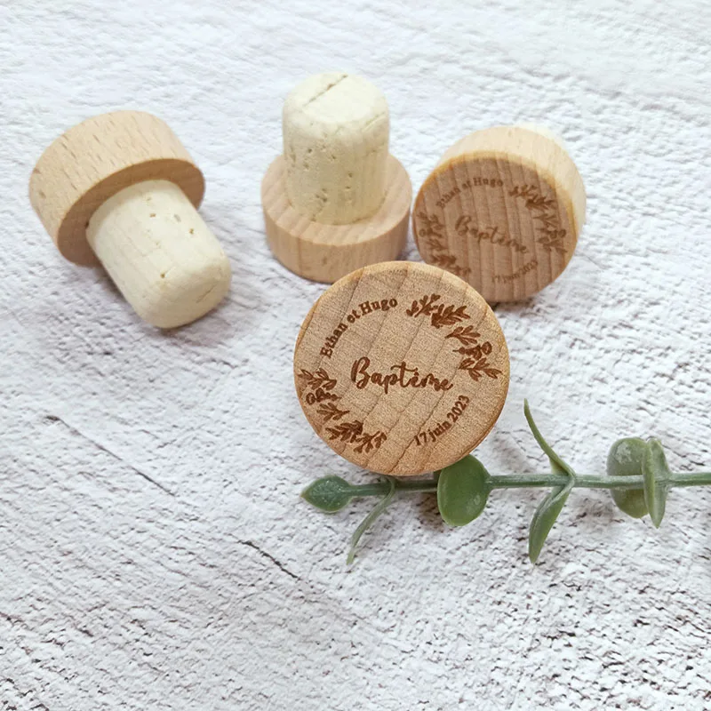 Customized Bottle Stoppers Personalized Wine Cork Caps T-shaped Wine Stopper Wedding Favor Gift For Guest Bar Wine Accessories