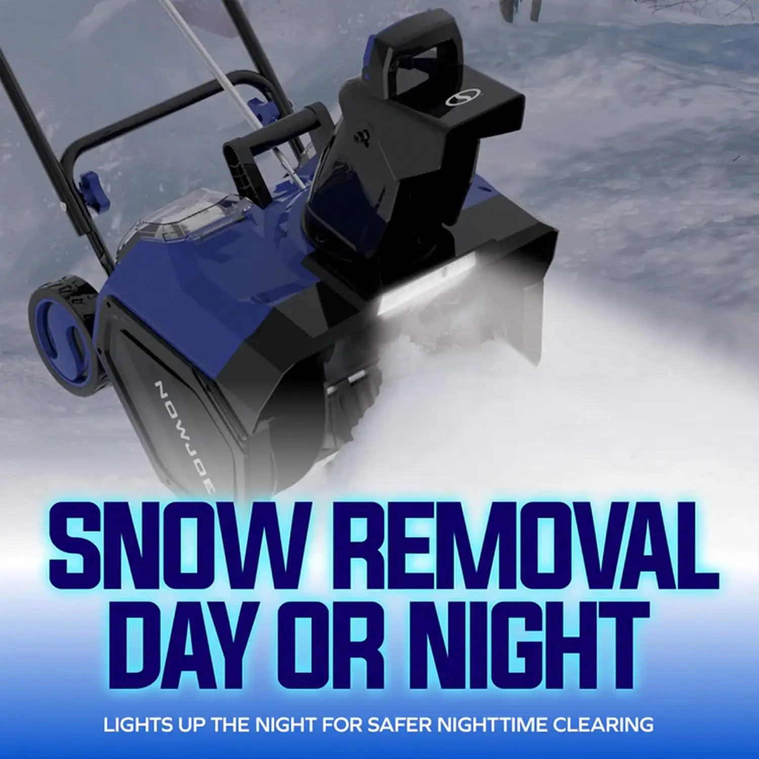 48V Cordless Electric Snow Blower – 18-Inch Single-Stage Snow Thrower with LED Light, 24V x2 Battery System, 24V-X2-SB18-GO 6