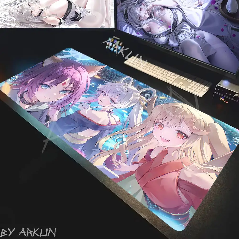 

2026 New Anime Cosmic Princess Kaguya Mouse Pad XXL 90X40 Kawaii Girl Yachiyo Runami PC Mousepad Large Gaming Keyboard Desk Mat