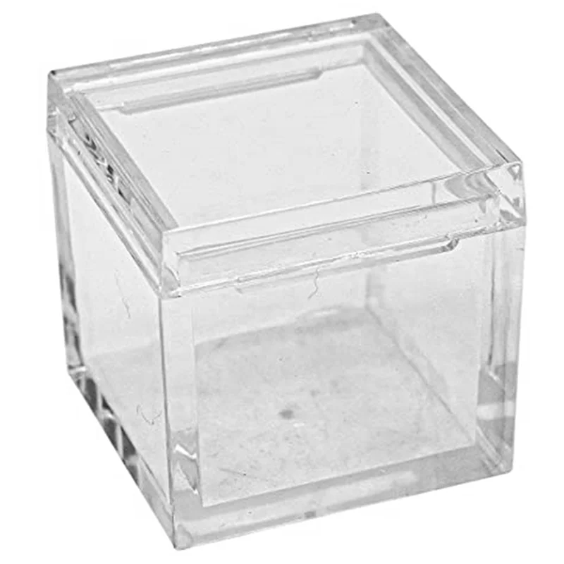 

WORTHOWN-60Pcs Acrylic Box Trays For 0.39Inch 10Mm Elements Cubes Clear Case Periodic Table Bracket For Elements Collections