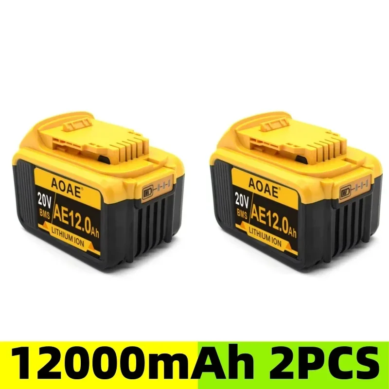 Batterie pour outil électrique Dewalt, 12000mAh, 20V, DCB206, DCB206, DCB205, DCB200, DCB184, DCB182, DCB180, DCB33, DCB182, Nouveau produit