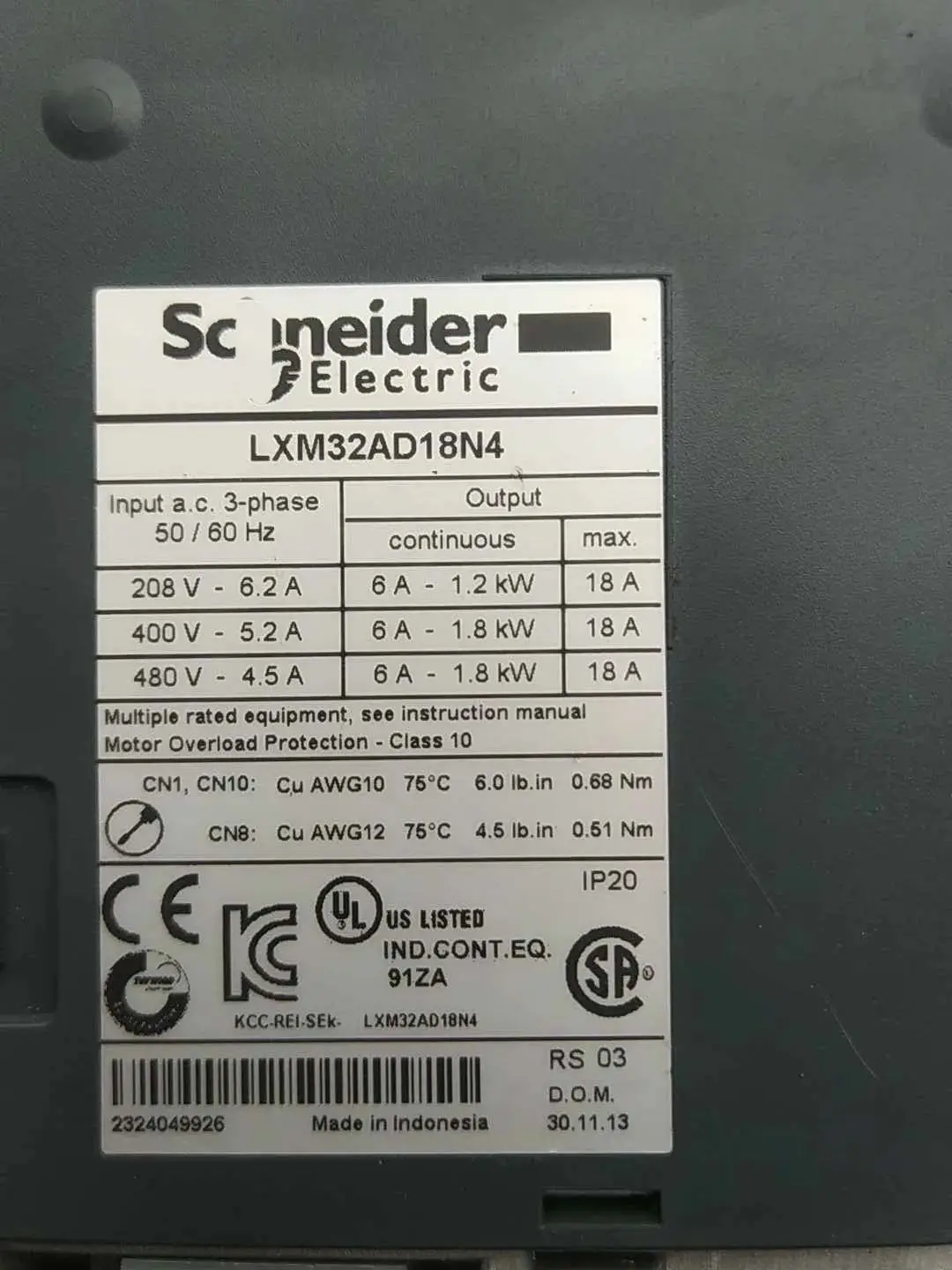 LXM32AD18N4 Servo Drive for Schneider