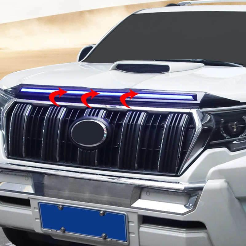 For Toyota Land Cruiser Prado 150 200 Lc150 LC200 Modification Accessories Led Warning Decorative Light Daytime Running Lamp