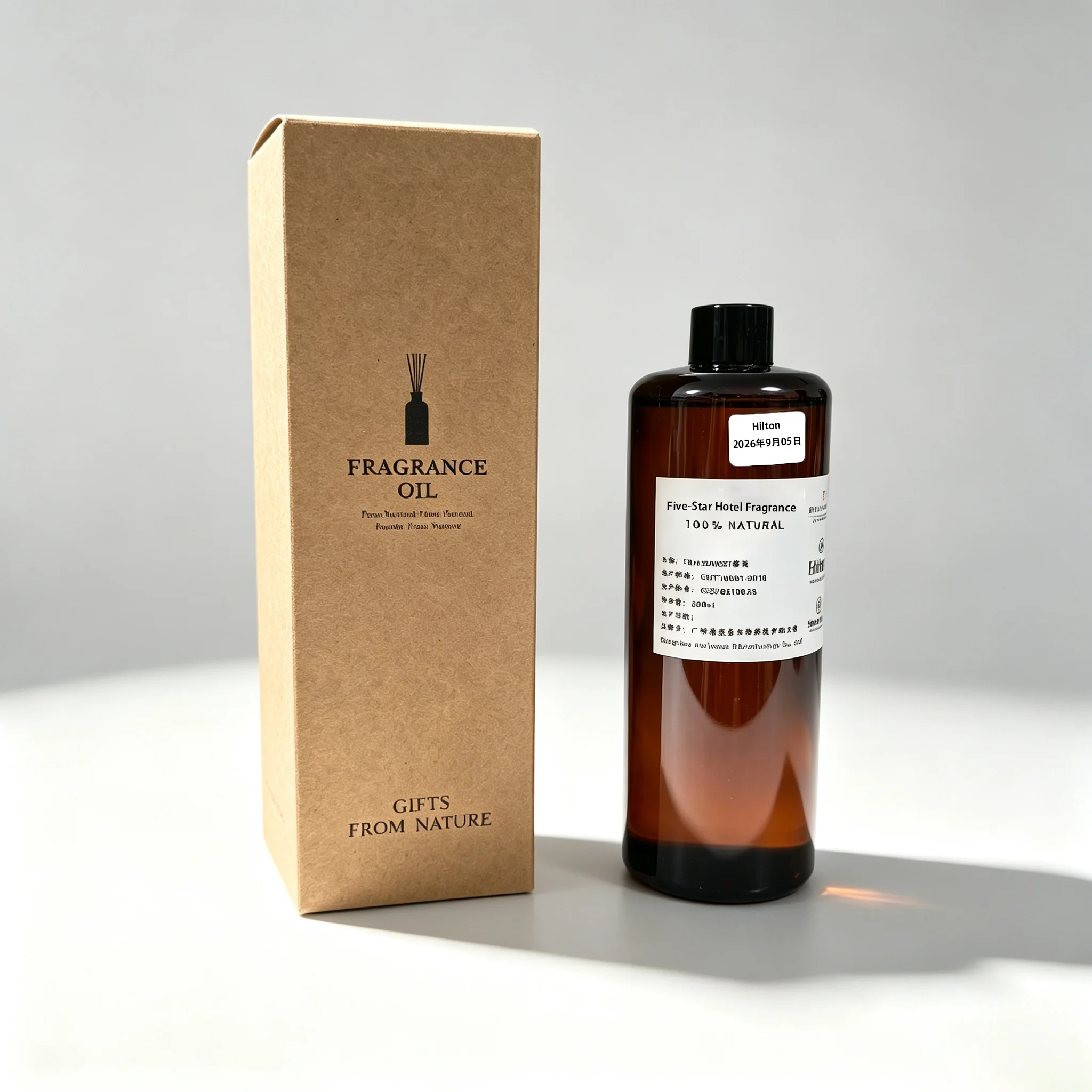 500ml Essential Oil For Reed Diffuser & Aroma Diffuser Machine, Home Office Mall Air Freshener Long‑Lasting Aroma Refill Liquid