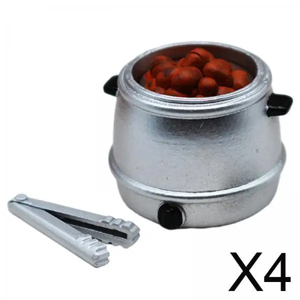 

4x кукольный домик, суповый горшок, аксессуары для кукол, декорации, игрушки, ролевые игры с зажимом