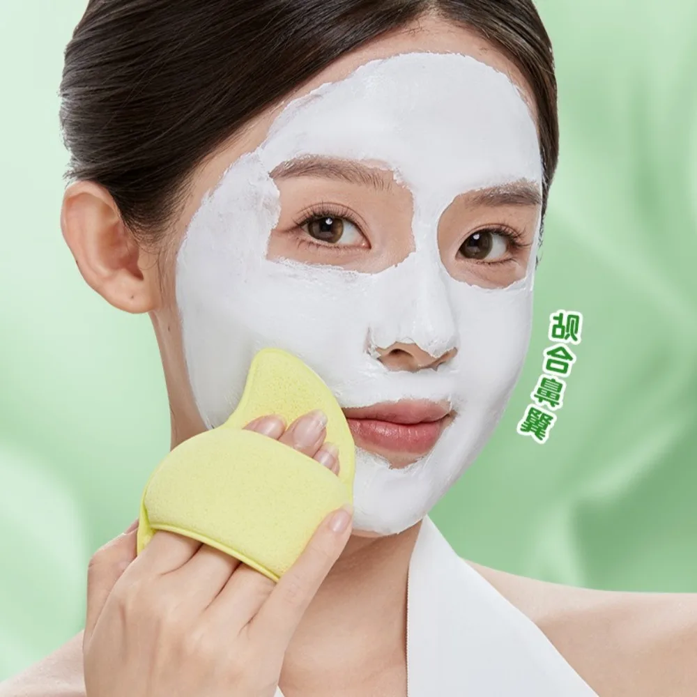 Éponge de nettoyage exfoliante pour l'élimination des points noirs, masque de boue, nettoyant pour le visage, démaquillant, mousse, tampons de nettoyage du visage