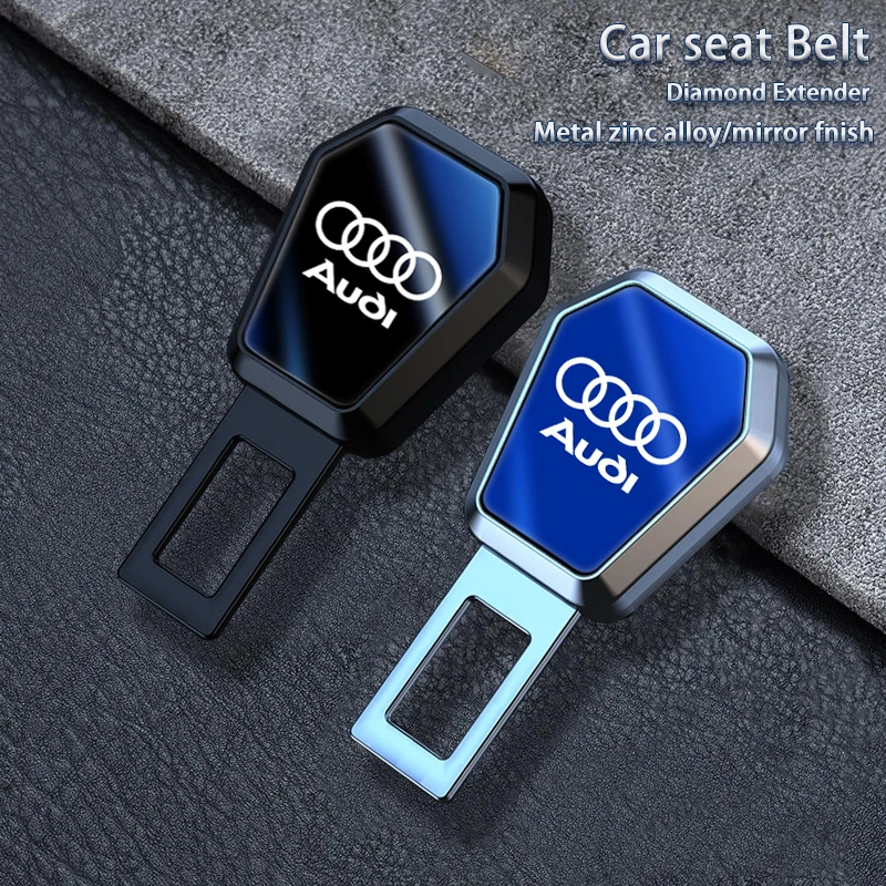 자동차 안전 벨트 익스텐더 안전 스트랩 액세서리 Audi Sline A1 A2 A3 A4 A5 A6 A7 A8 Q1 Q2 Q3 Q4 Q5 Q6 Q7 Q8 B9 S4 B6 C7 B8 C6