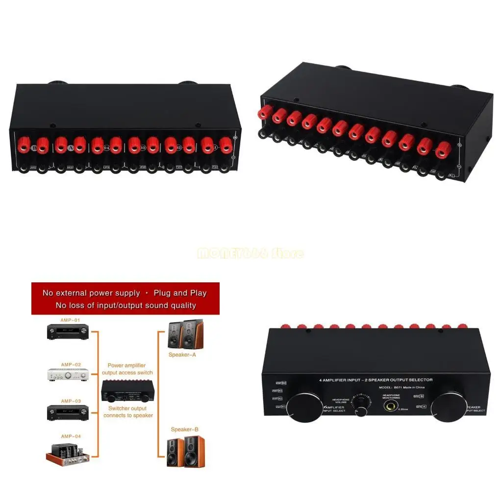 

F62C Black Amplifiers Selecter Selecter Selecter 4 Вход 2 Вывод/2 Вход 4 Вывод