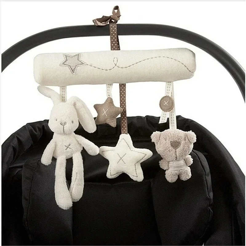 Tier Kaninchen Hängen Plüsch Twisted Kinderwagen Spielzeug Rassel Spirale Baby Spirale Bett Spielzeug Kawaii Weiche Stofftier Puppe für Kinder Frauen