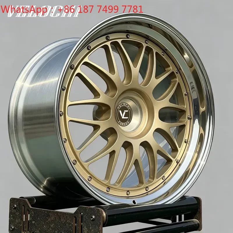 VLC 5x112 5x114.3 5x120 Car Wheels 17-24 Inch 2 Piece Deep Lip Forged Wheels for M2 M3 M4 S3 S4 S5 S6 C63