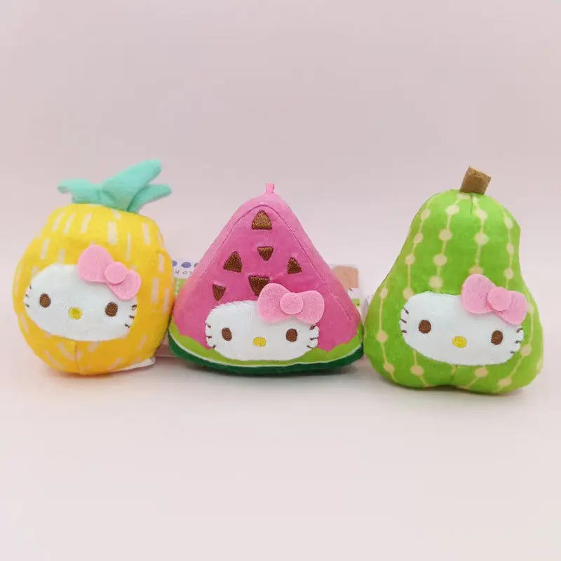 

Hello Kitty Kawaii Sanrio Children Lovely Cartoon Plush Toys Student Keychain Bag Decoration Doll Christmas Gifts for Kids