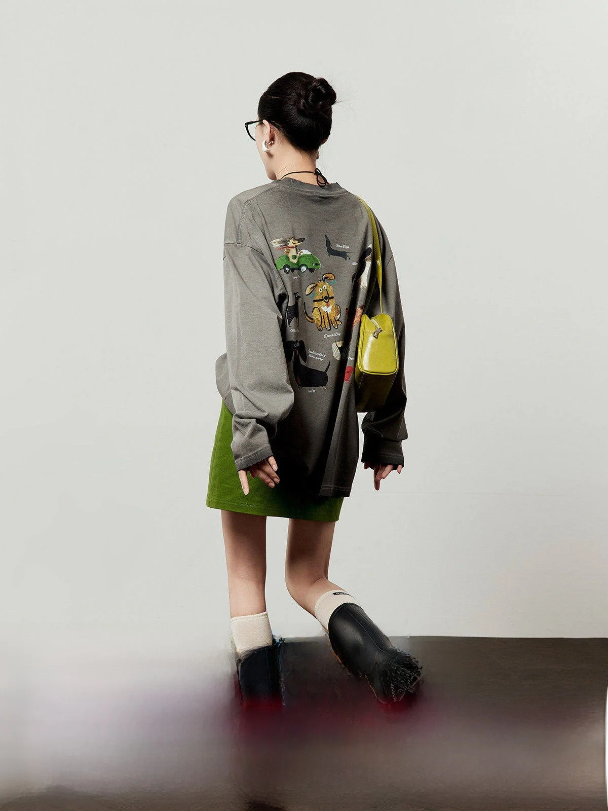 

ay T-irt Women's Loose Hole Design ort Sve Printed Vintage Sle Cotton Casual Faion Summer New Arrival