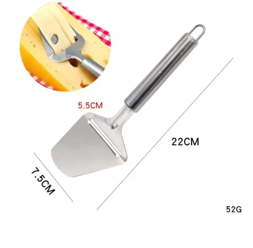 Cheese Slicer Stainless Steel Cheese Shovel Plane Cutter Butter Slice Cutting Knife Baking Cooking Tool ni103