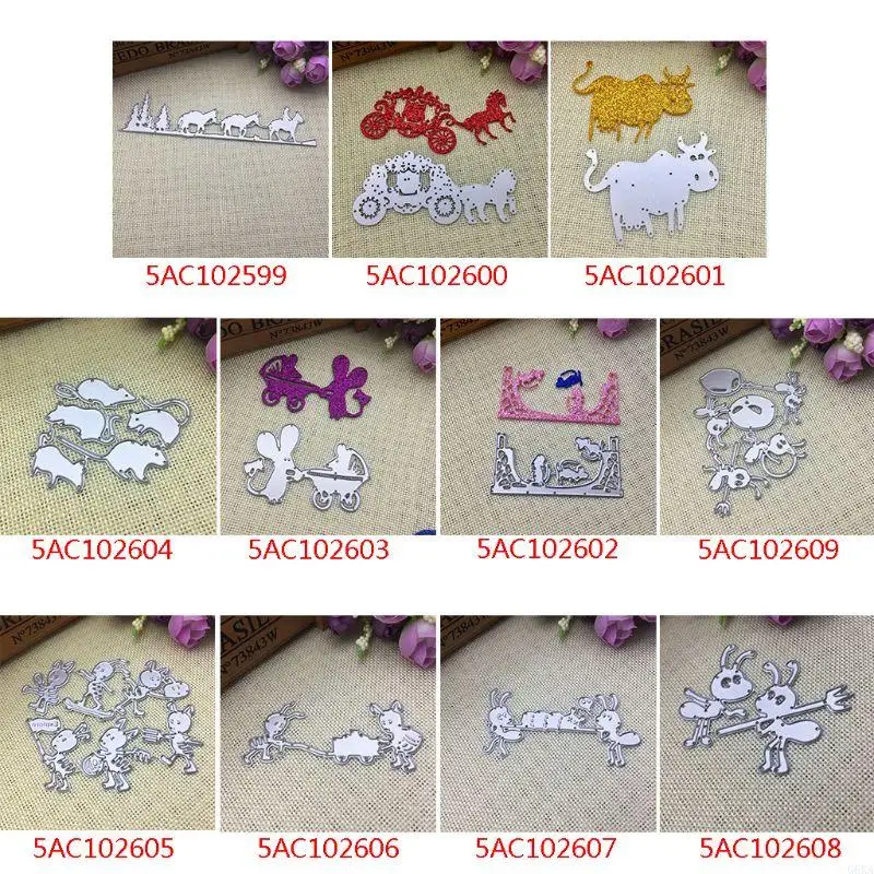 

G6KA Group Metal Cutting Dies Stencil Scrapbooking DIY Album Stamp Paper Card Embossing Decor