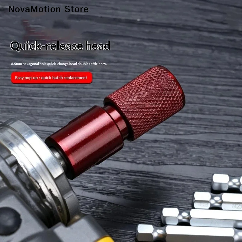 [NM]1 Set Fast Adapter For Electric Drill & Screwdriver 1/4 Inch Hex Extension Rod With Quick Release Auto Lock[NM]