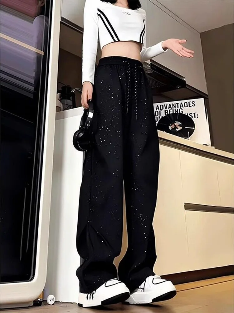 

Casual Men's Folded Hem Pants Summer Loose Long Trousers Hip Hop Style Street Fashion Design Sensation Comfortable Leisure