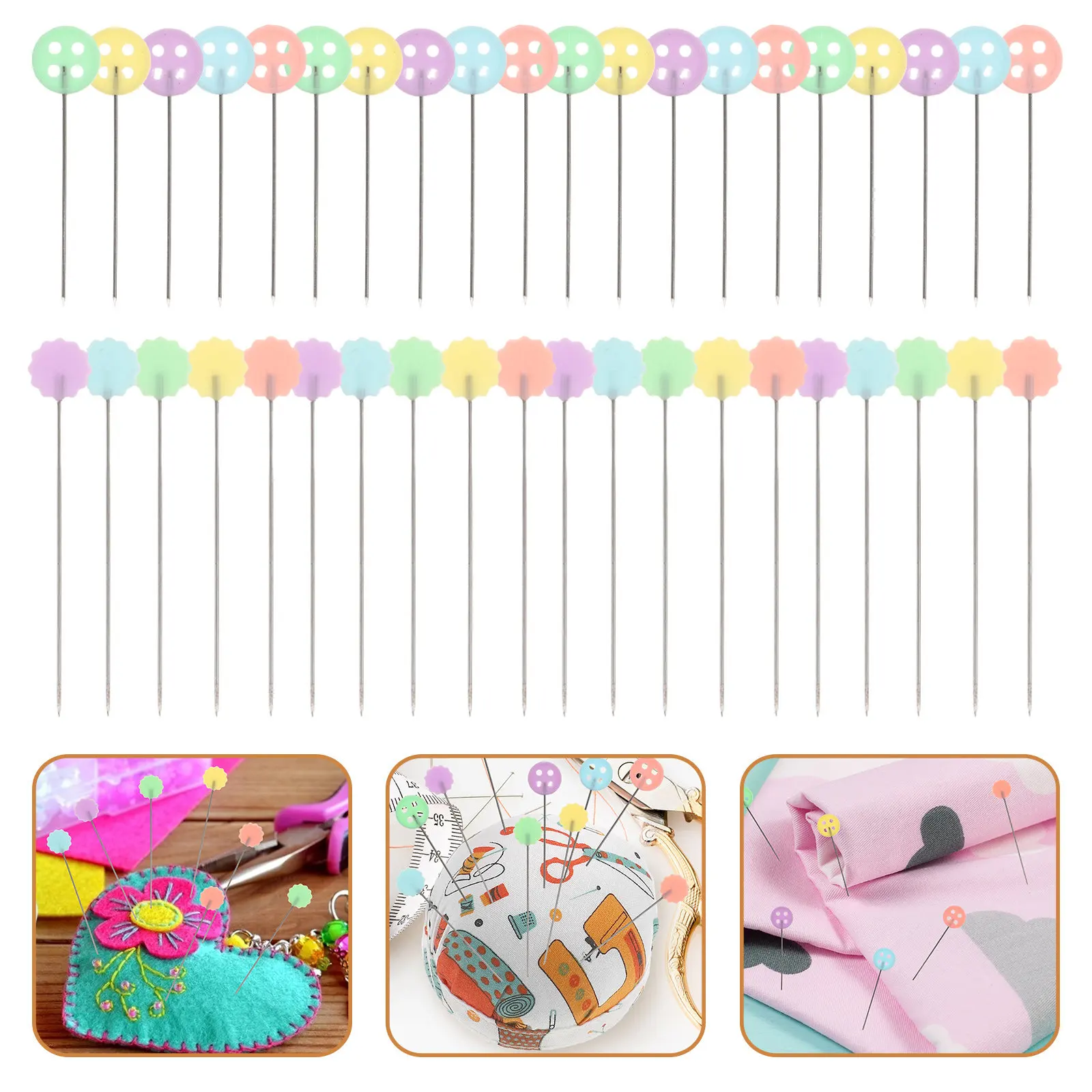 

200Pcs Utility Sewing Pins Clip Buckle Pins for Women Crafting Quilting Tailoring Fixing Fabric Dressmaking Brooch Waistline