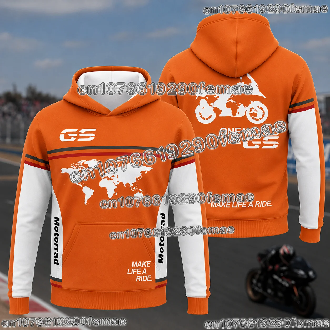 Neuer GS Adventure Motorrad Hoodie für Motorradfans Outdoor-Motorradfahren Langarm Lässiger Bequemer Pullover Sweatshirt – Detail 6