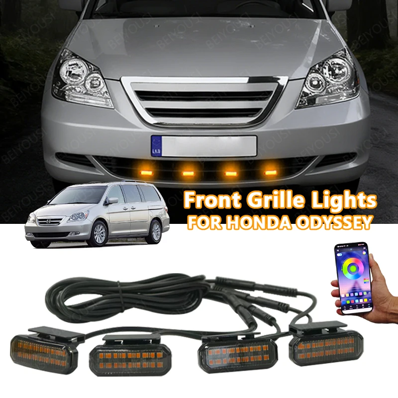 FOR HONDA ODYSSEY 18LED Front Grille Light /Driving/Position Lights Car Daytime Running Light Wheel Eyeb Car LED Signal Lamps
