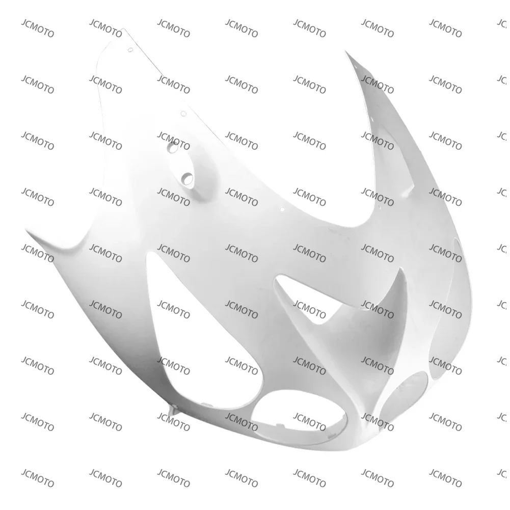 

For KAWASAKI ZX14R 2006 2007 2008 2009 2010 2011 Injection Mold ABS Rough White Motorcycle Upper Front Nose Cowl Fairing