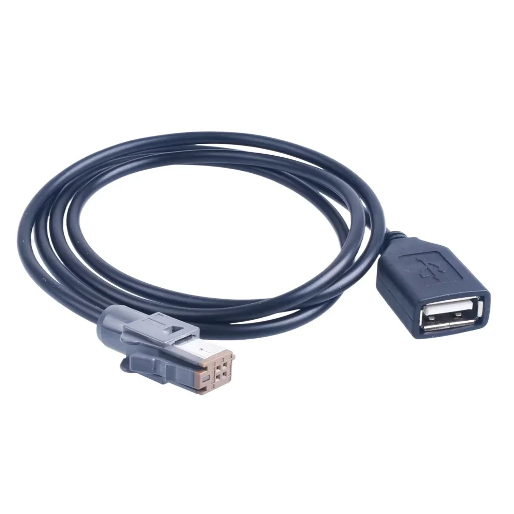 1PCS Car Aux Audio 4Pin Input Media Data Wire Plug To USB Adapter Conector For Suzuki for Subaru Radio Cable Adapter