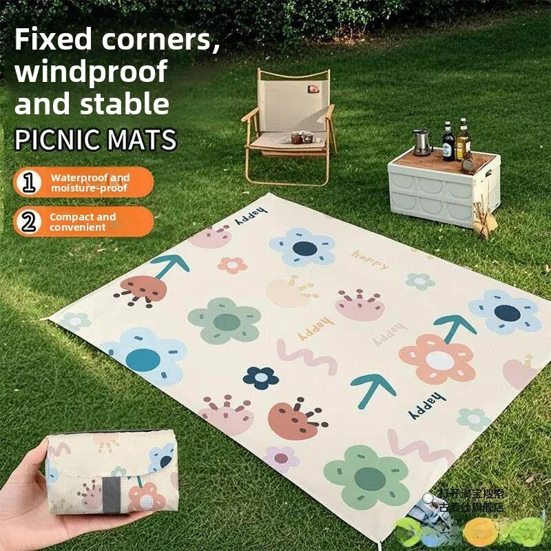 thickened-portable-picnic-mat-waterproof-sandproof-outdoor-ultra-light-foldable-beach-mat-moisture-proof-mat-camping-gear