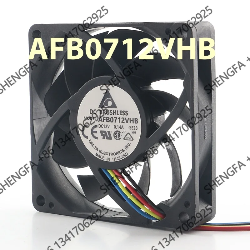 AC EC 7015 70X70X15MM 7CM Cooling Fan AFB0712VHB-SE23 Delta 5V 24V 48V DC12V 0.14A Automatic Temperature Control High air Volume