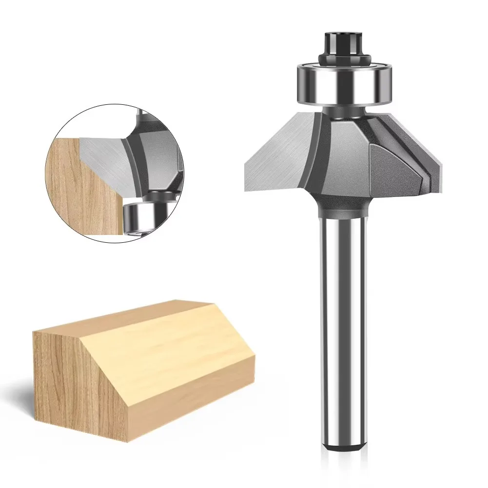 

1pc 6mm 1/4in Shank 45 Degree Chamfer Router Bit The High Quality Edge Forming Bevel Woodworking Milling Cutter for Wood Bits