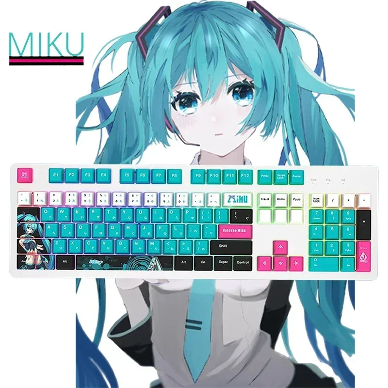 hatsune-clavier-mecanique-ata-ku-peripherique-anime-dessin-anime-mignon-jeu-lumiere-fille-cœur-kawaii-cadeau-de-vacances-pour-un-ami