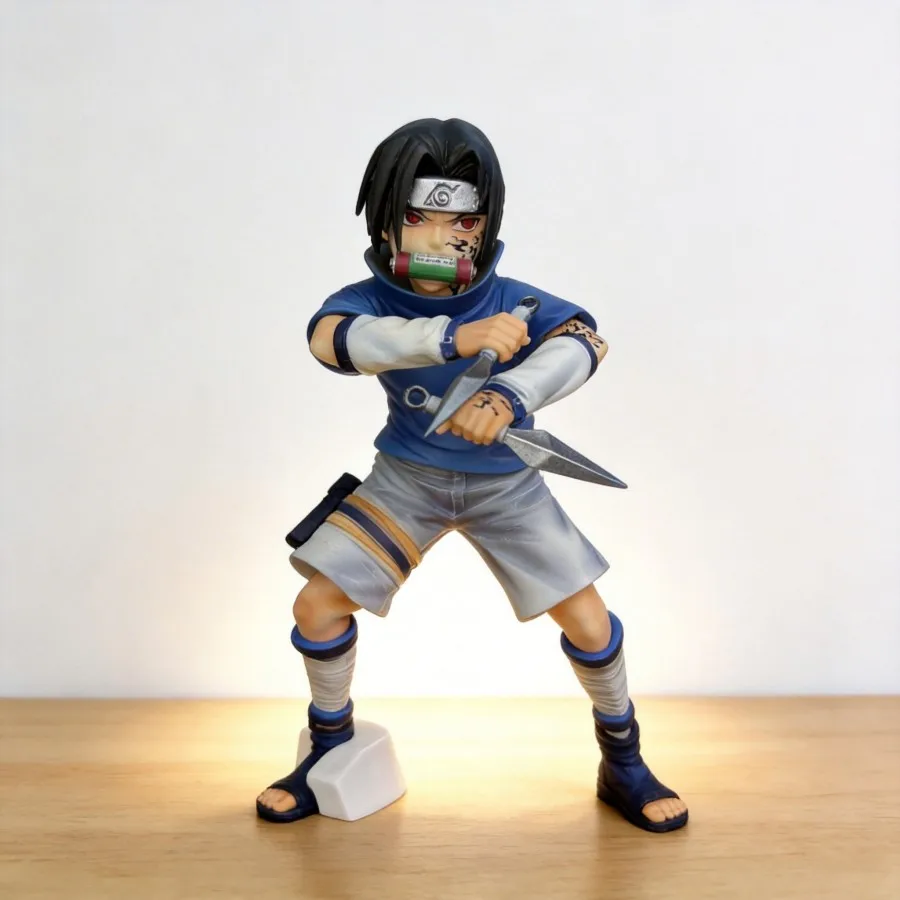 

Naruto Uchiha Sasuke Action Figure Model Double Head Anime Statue Decoration Collectible Gift for Fans