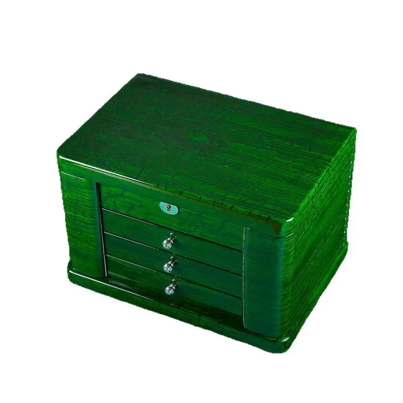 

High-end wooden piano paint jewelry box, treasure jewelry storage box