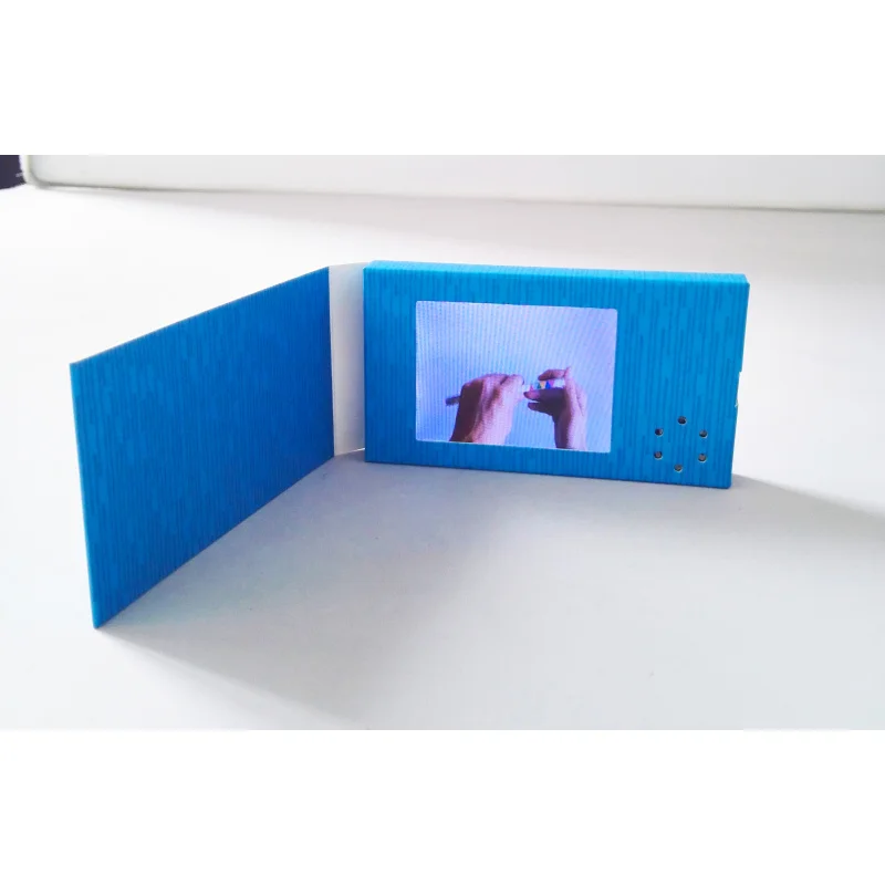 

1PCS Digital Lcd Screen display business card Video Player Greeting Card Blank video name card video brochure for exhibition