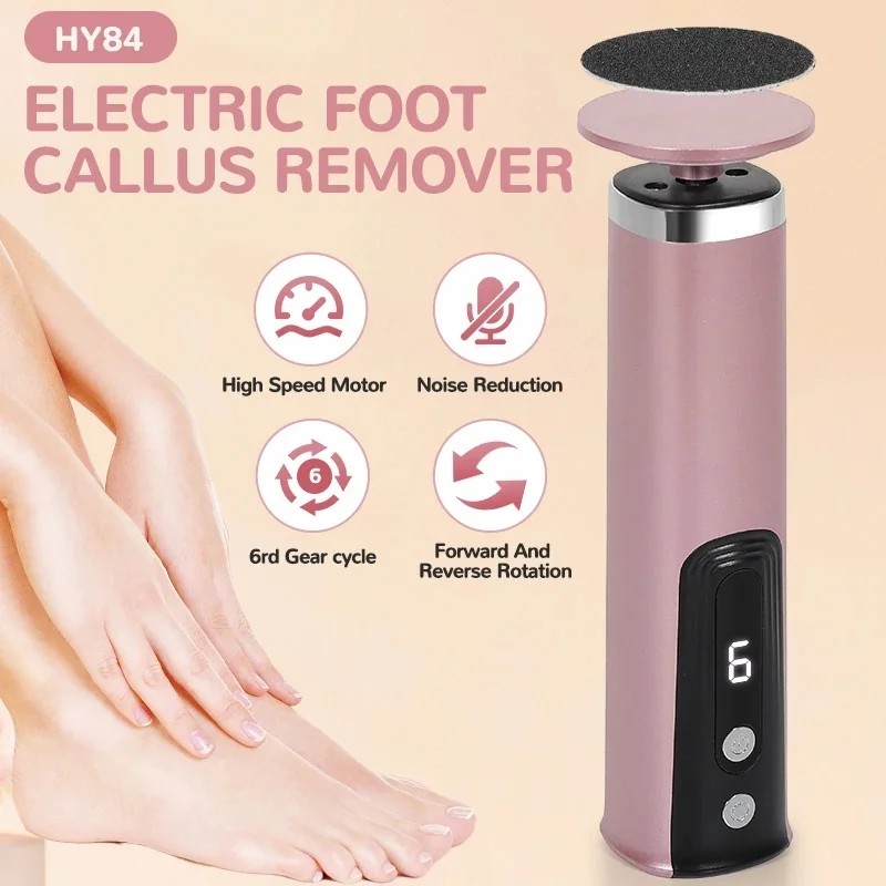 2-in-1 Foot and Hand Electric Care Tool Polishing Nails Removing Calluses Repairing Toenails Electric Scab Remover Foot File