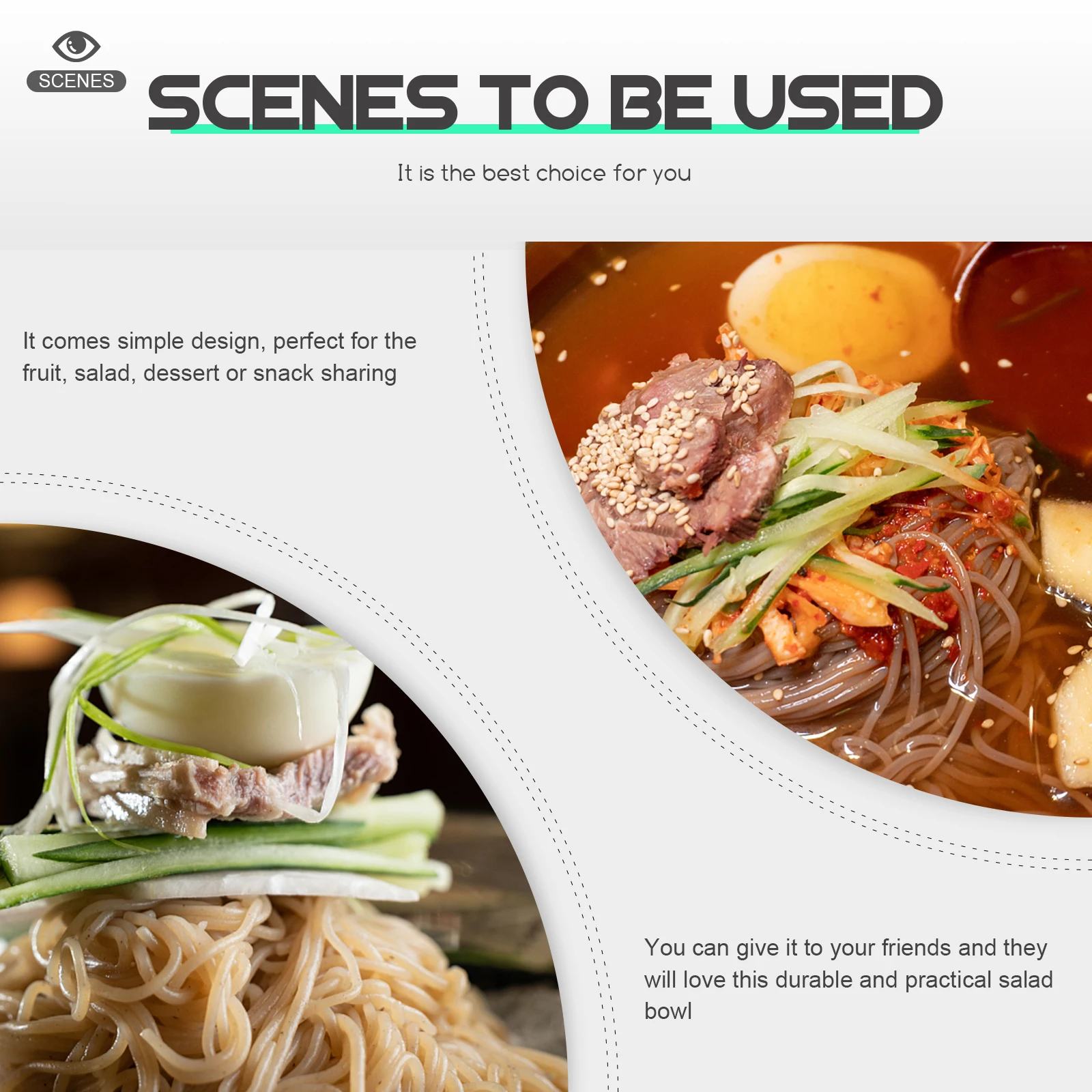 

Stainless Steel Bowl 304 Food Serving Bowl For Rice Noodle Soup Kitchen Tableware Multi-Purpose Household Dining Use