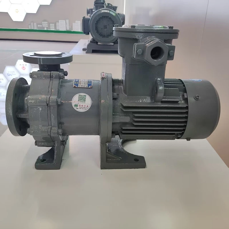 مبطنة بالفلور ارتفاع ضغط مقاومة للتآكل HNO3 الصناعة الكيميائية مضخة مغناطيسية قوية ذاتية التحضير #3