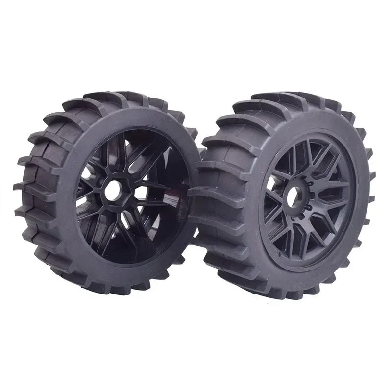 

4pcs 1/8 4WD Nitro Off Road Buggy Tires Wheel Rim Hex for Trxs1:8 Scale RC Car HSP HPI Kyosho ZD Hongnuo Redcat Beach Tire