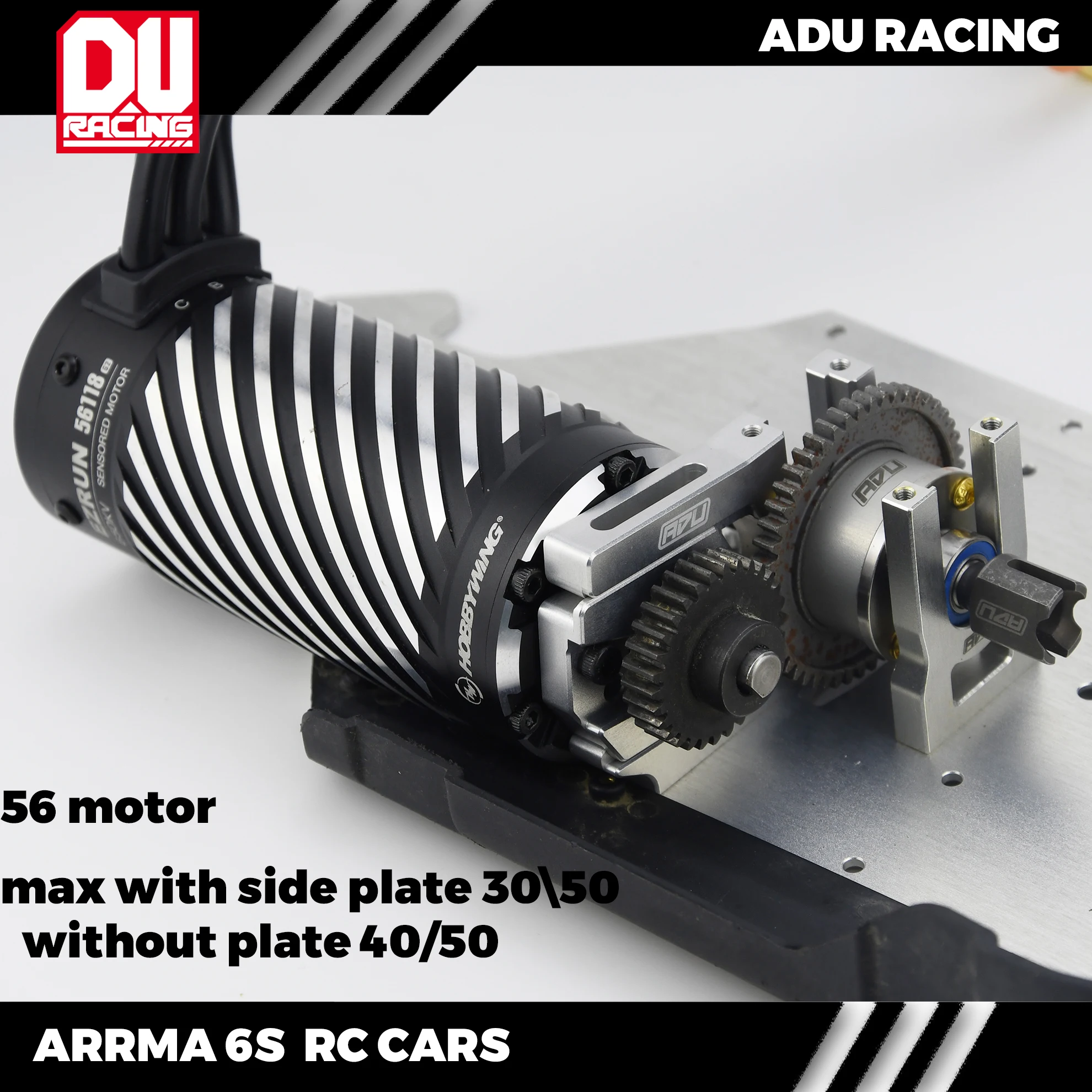 КРЕПЛЕННЯ ДЛЯ ДВИГАТЕЛЯ ADU RACING 7075-T6 С двигателем 42 мм 49 мм 56 мм ДЛЯ радиоуправляемых автомобилей ARRMA 6S 1/8 и 1/7